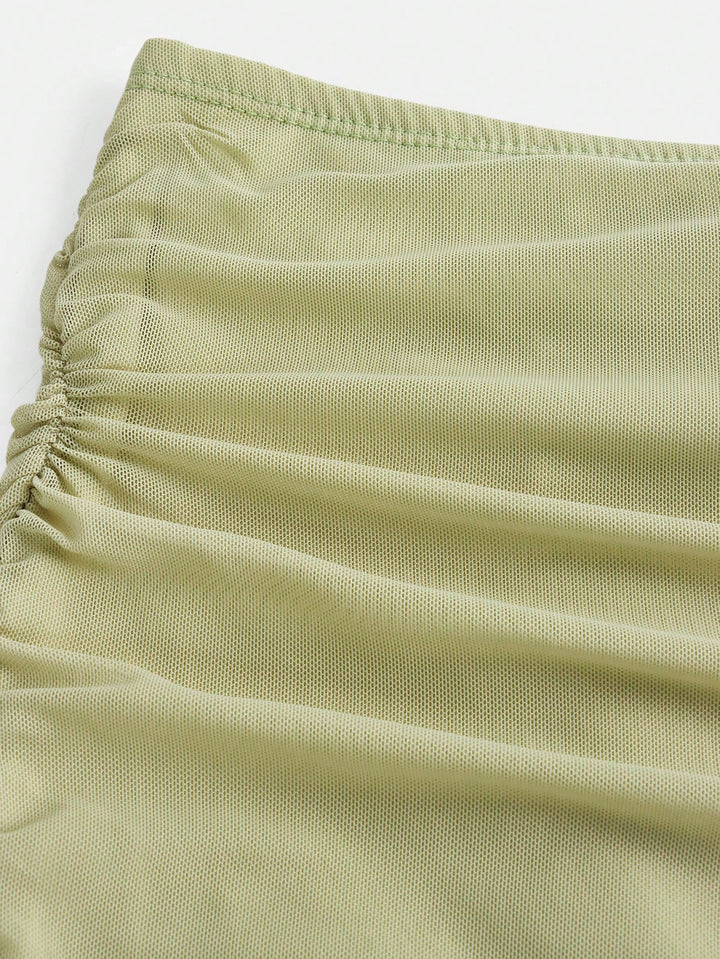 Fustă mini SHEIN, verde