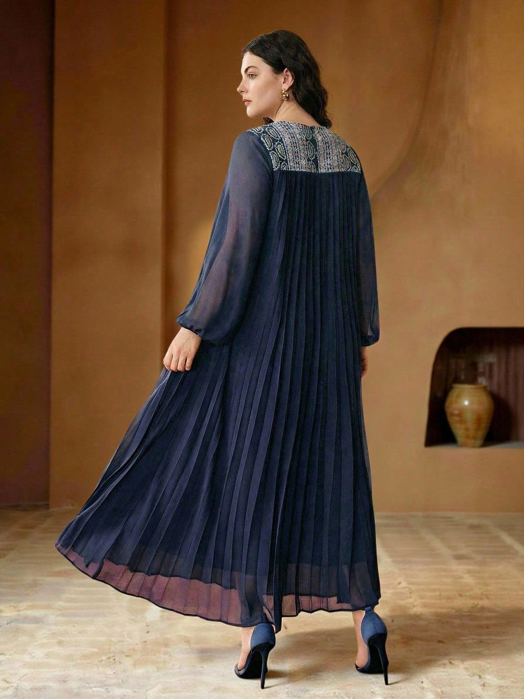Rochie maxi SHEIN, albastru