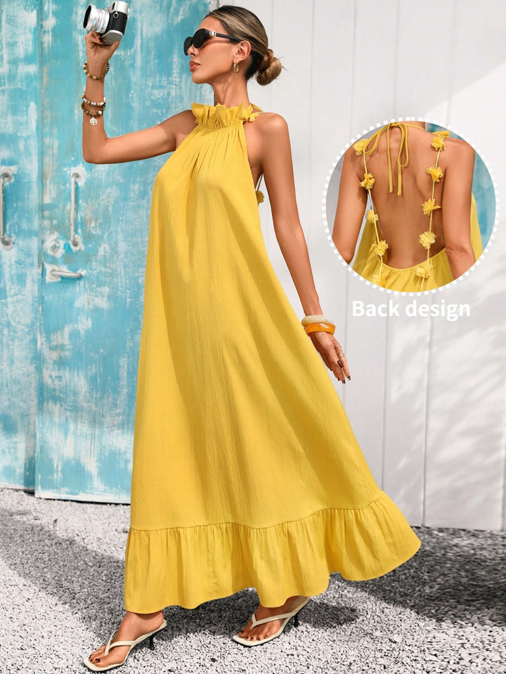 Rochie maxi SHEIN, galben