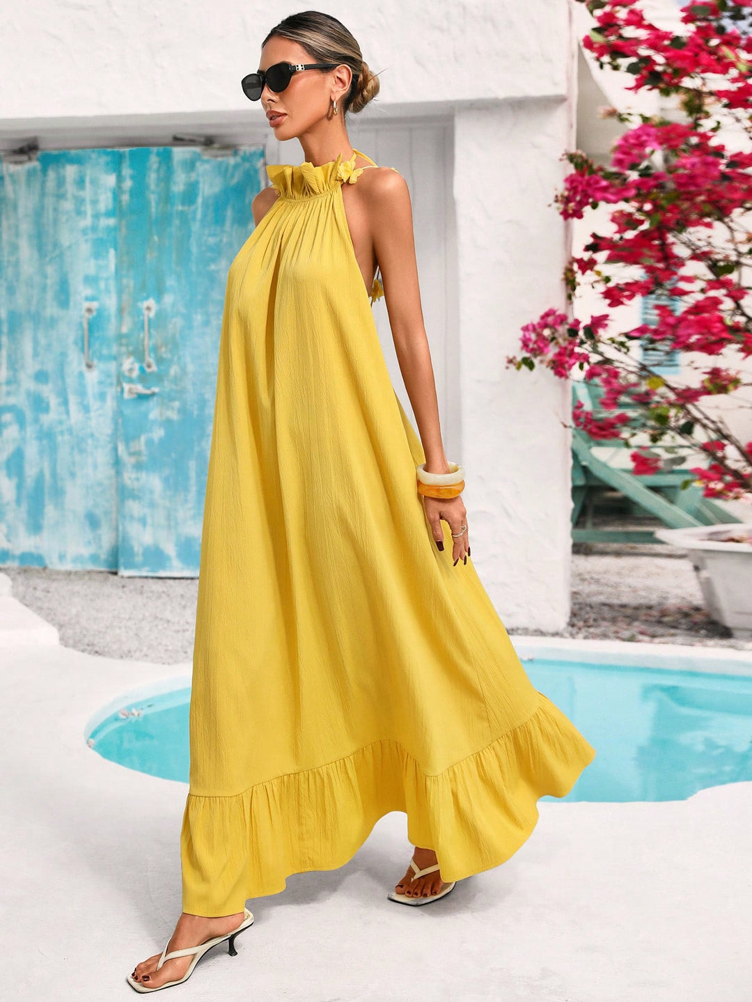 Rochie maxi SHEIN, galben