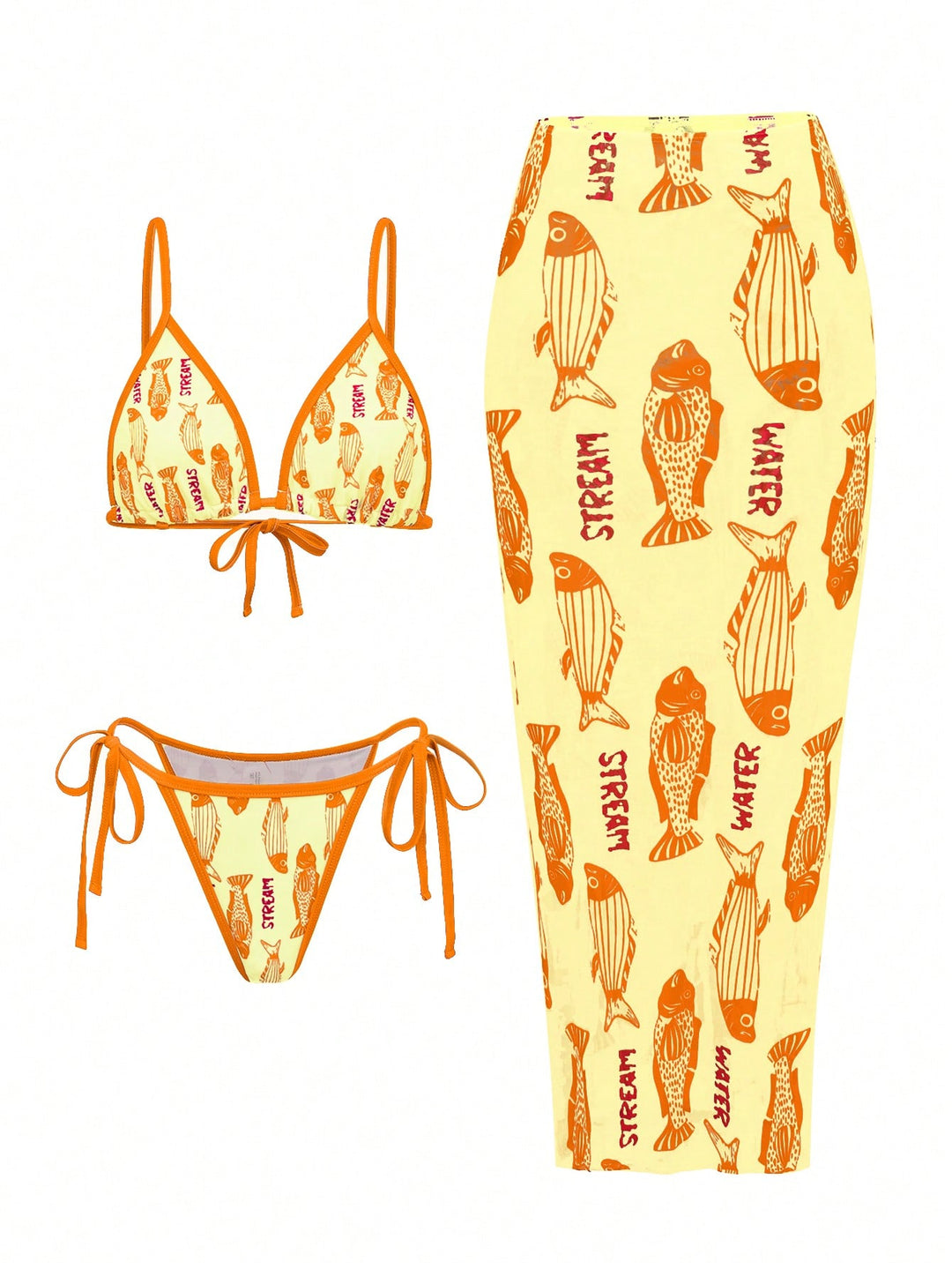 Set bikini SHEIN, mix culori