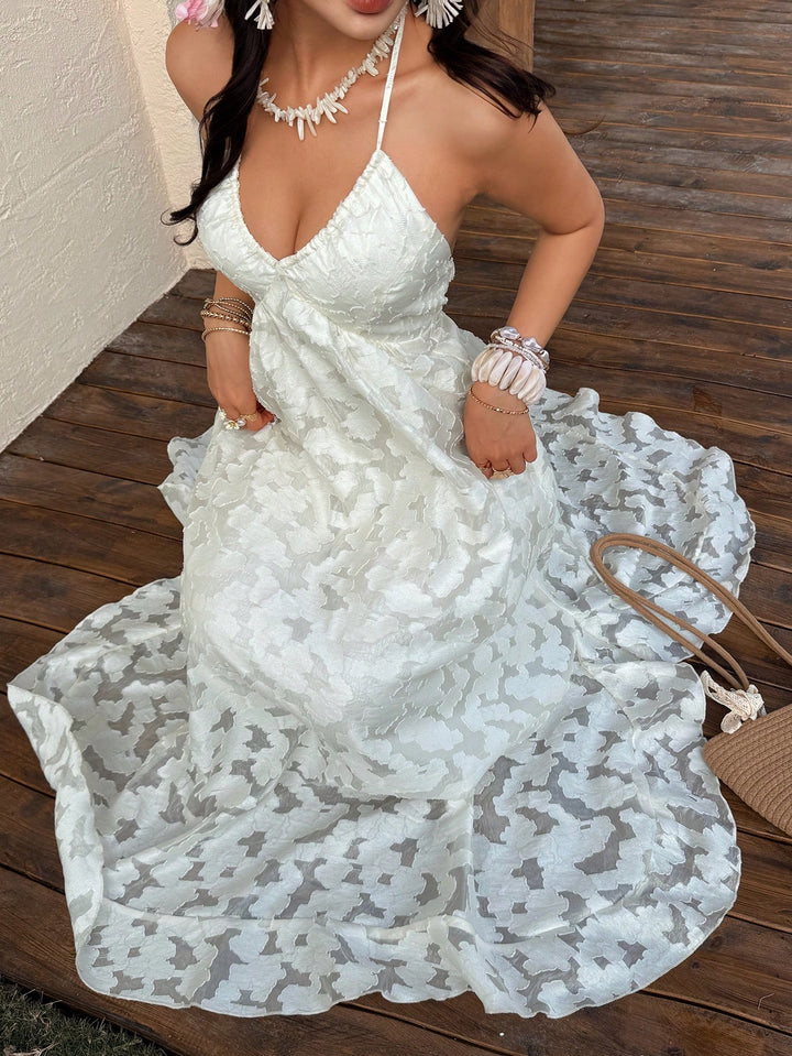 Rochie maxi SHEIN, alb