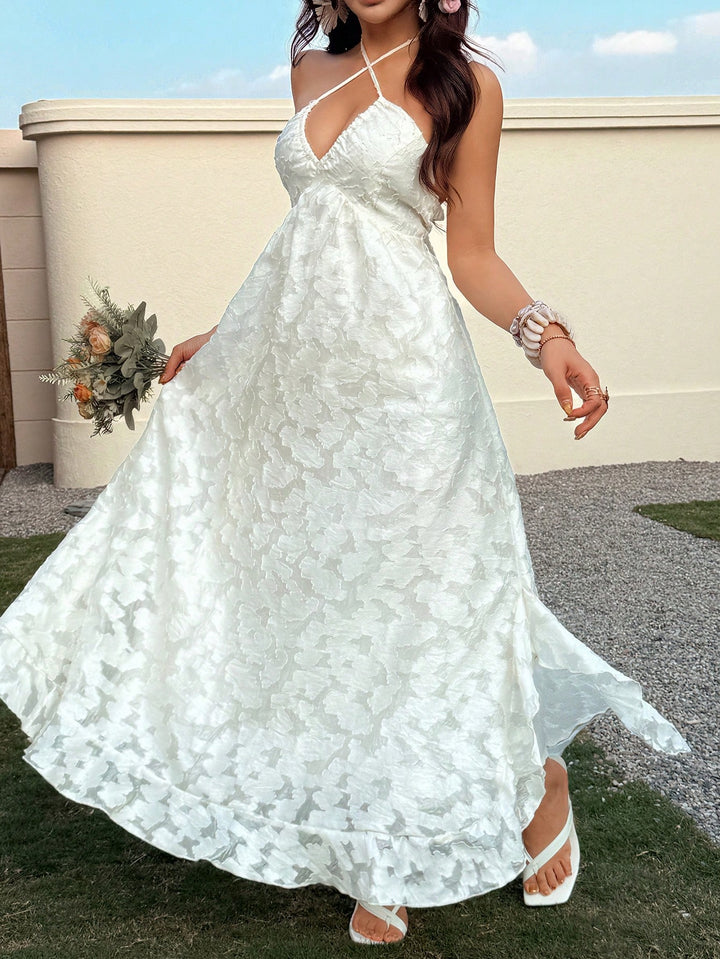 Rochie maxi SHEIN, alb