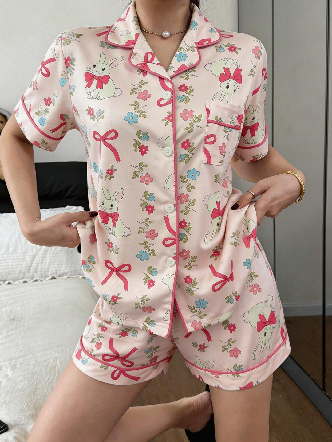 Pijama SHEIN, roz