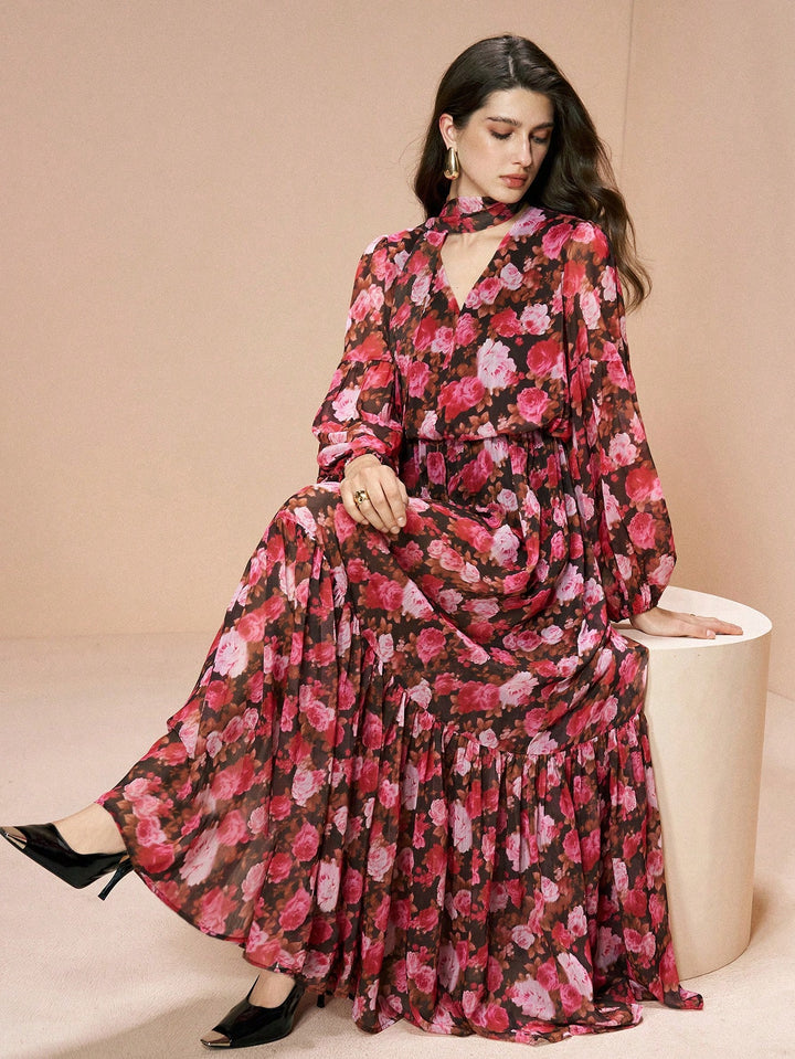 Rochie maxi SHEIN, mix culori
