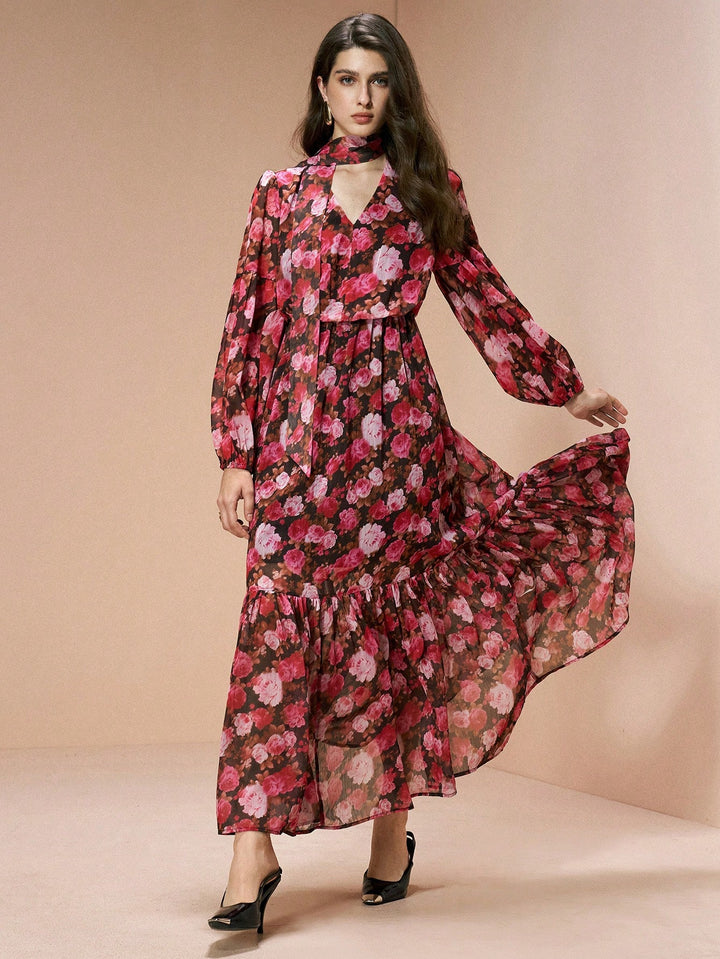 Rochie maxi SHEIN, mix culori
