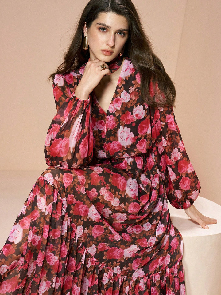 Rochie maxi SHEIN, mix culori