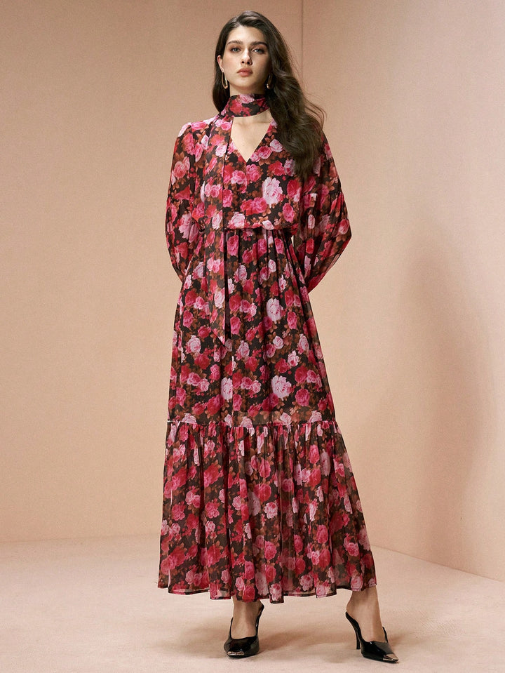 Rochie maxi SHEIN, mix culori