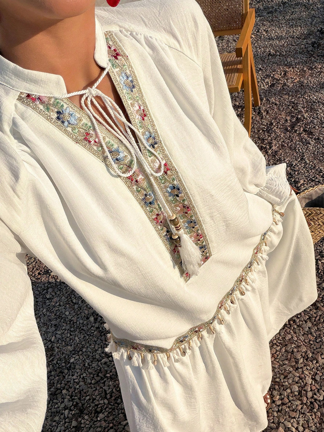 Rochie midi SHEIN, alb