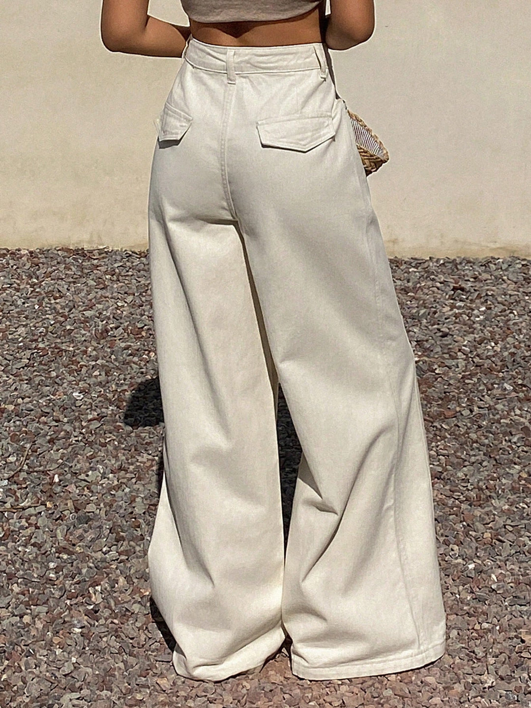 Jeans SHEIN, alb