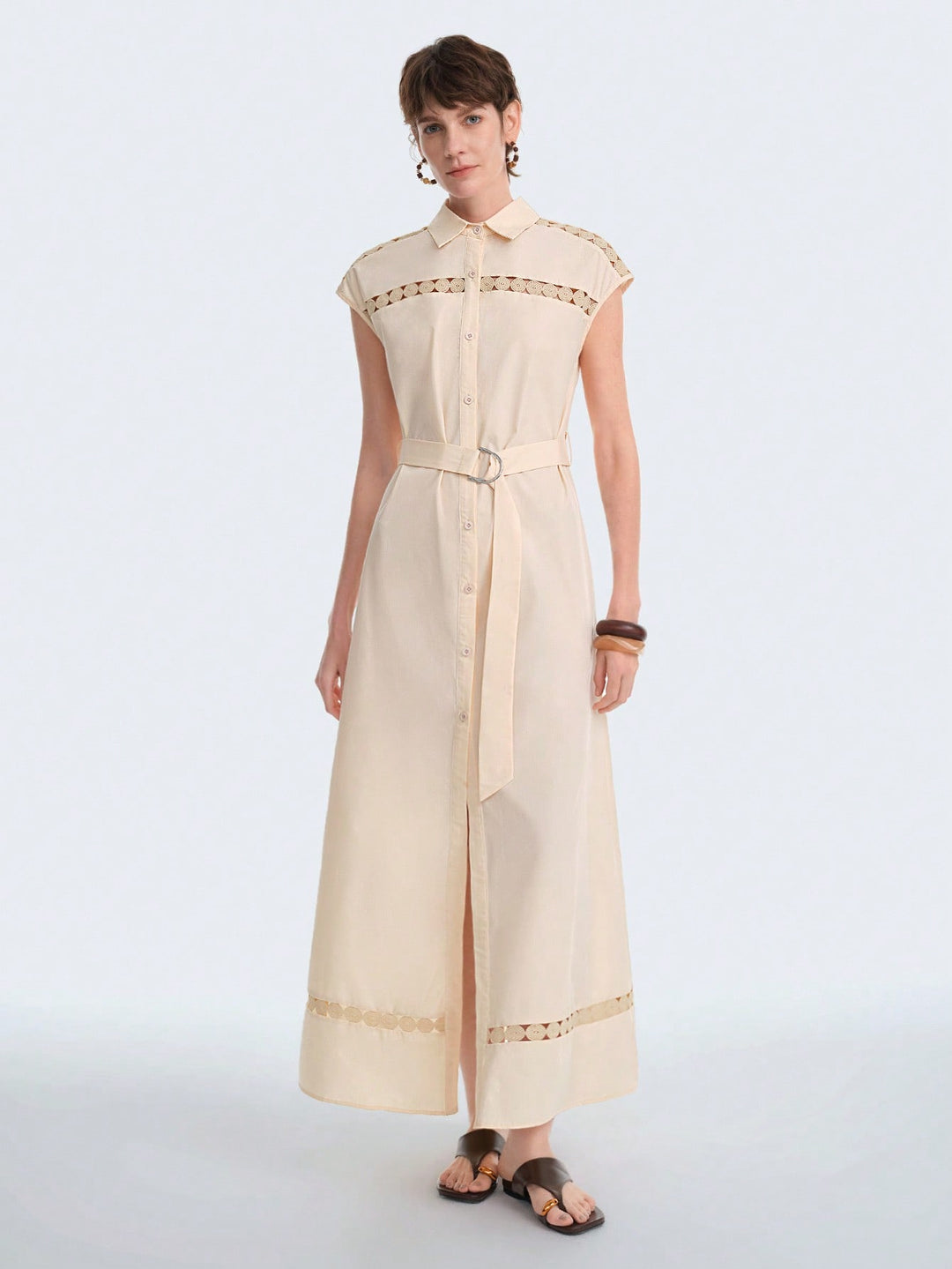 Rochie maxi SHEIN, kaki