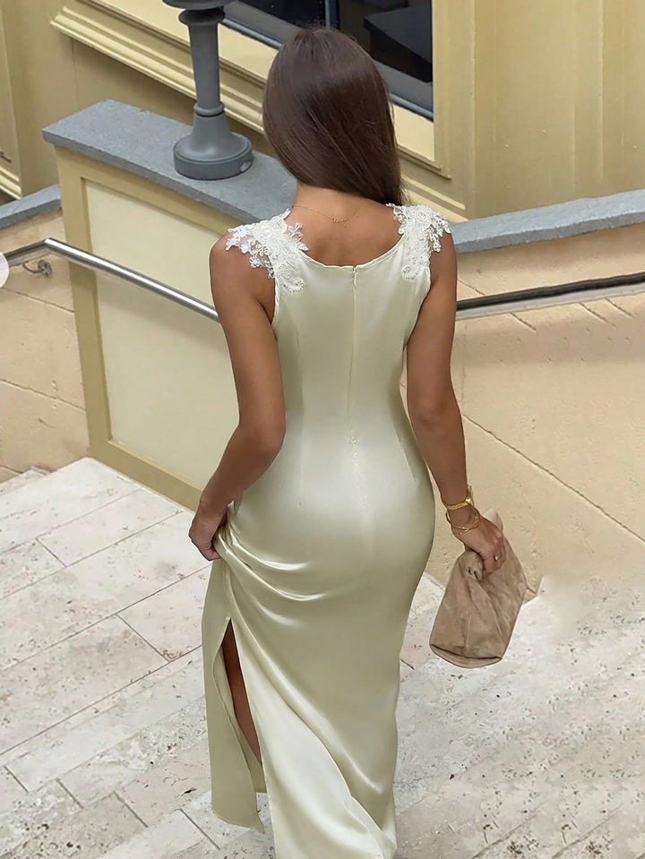 Rochie maxi SHEIN, bej