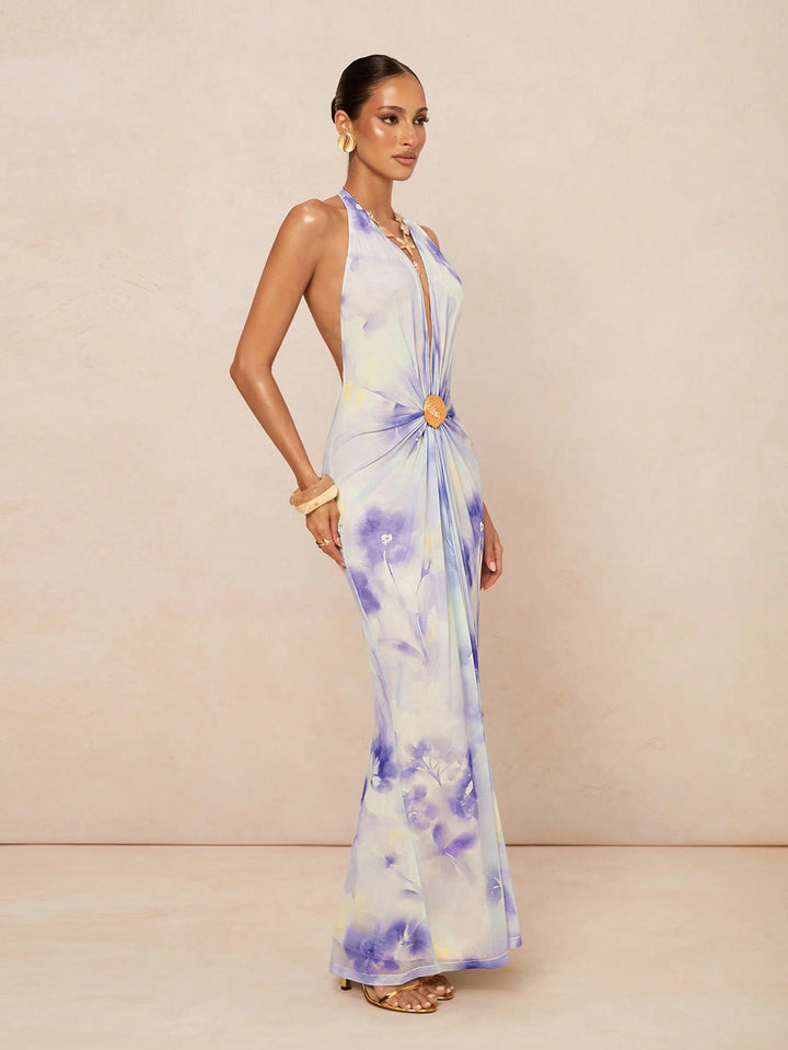Rochie maxi SHEIN, bej