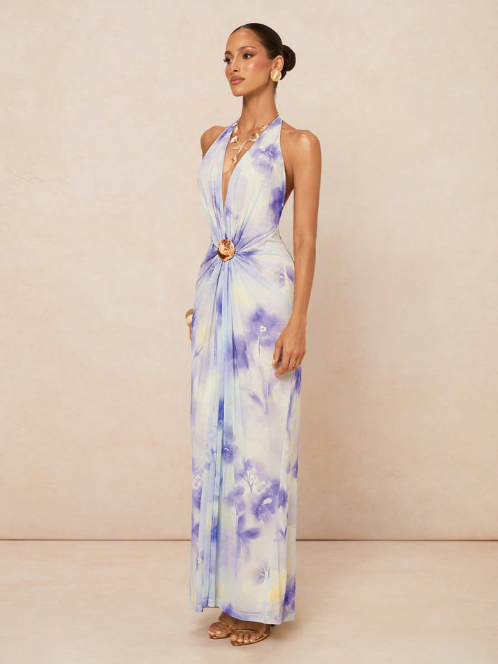 Rochie maxi SHEIN, bej