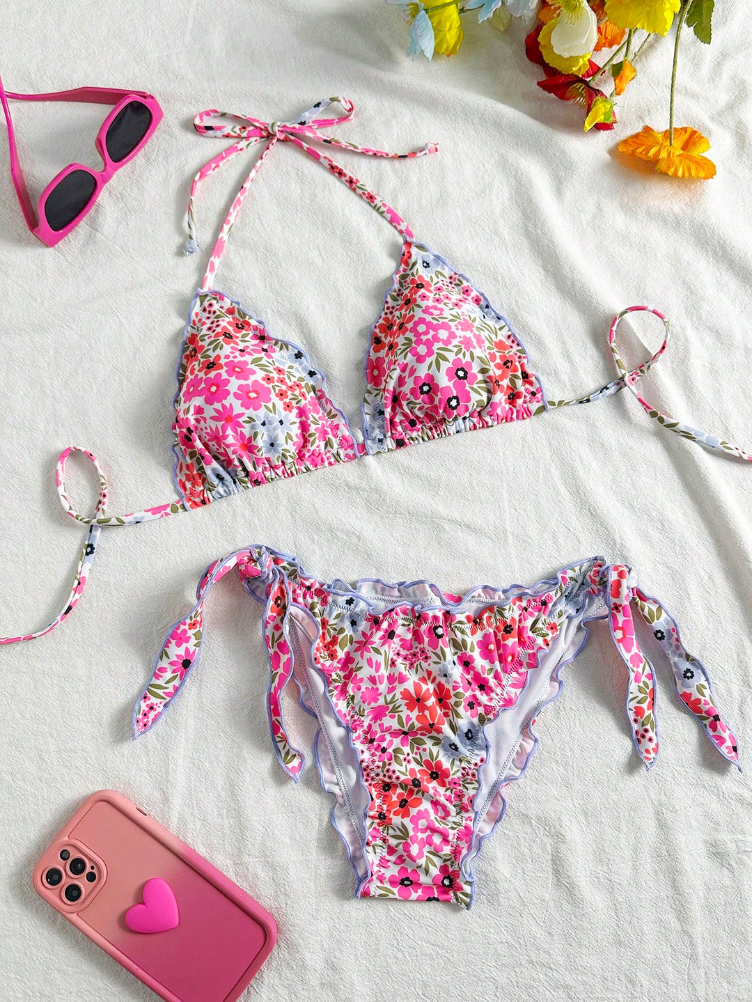 Set bikini SHEIN, mix culori