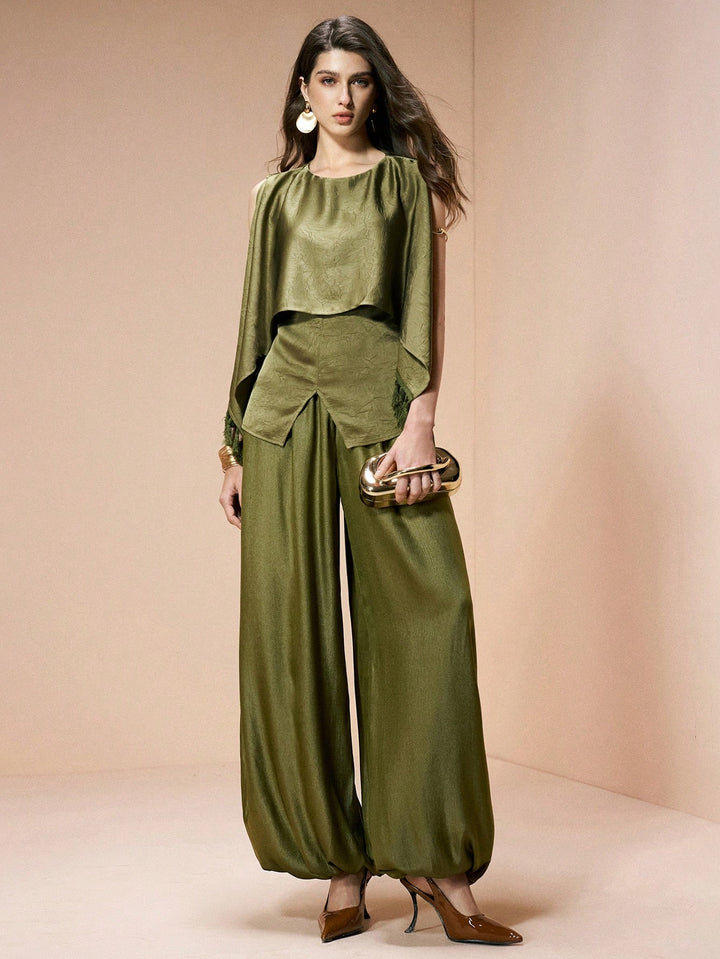 Pantaloni SHEIN, verde