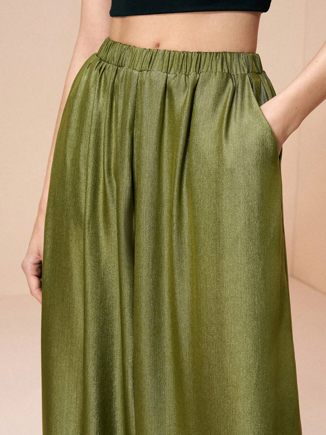 Pantaloni SHEIN, verde