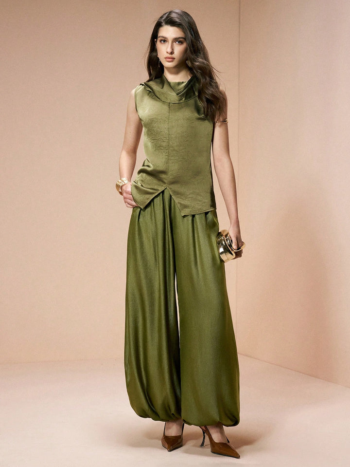 Pantaloni SHEIN, verde
