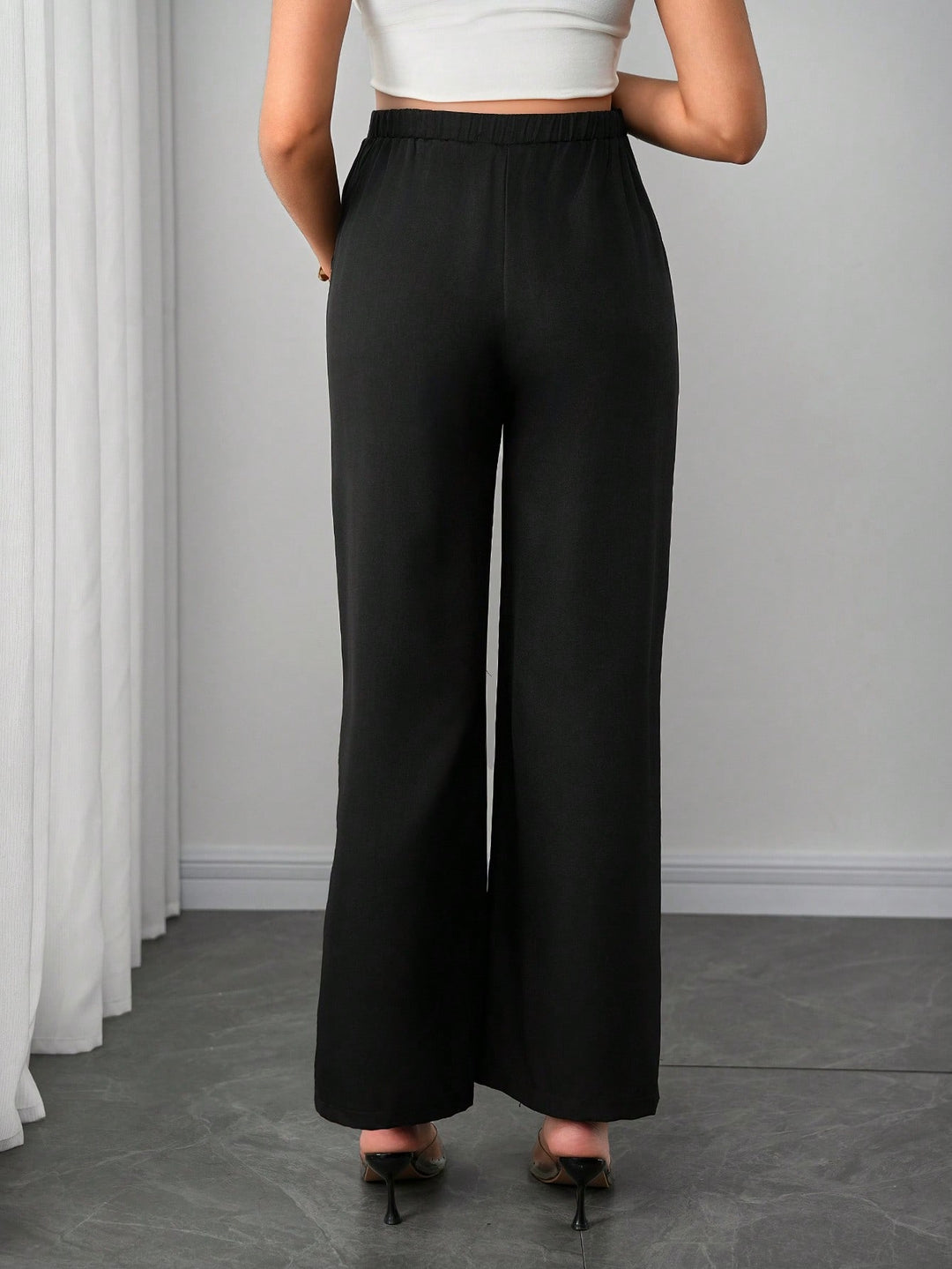 Pantaloni SHEIN, negru