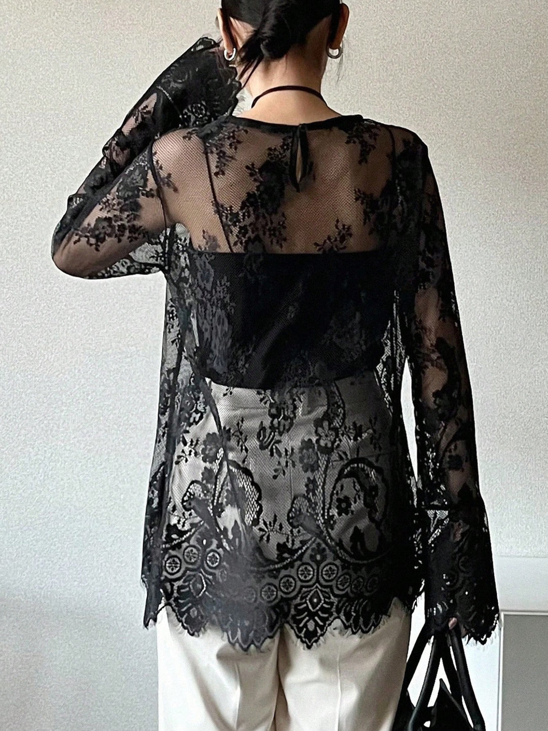 Top SHEIN, negru