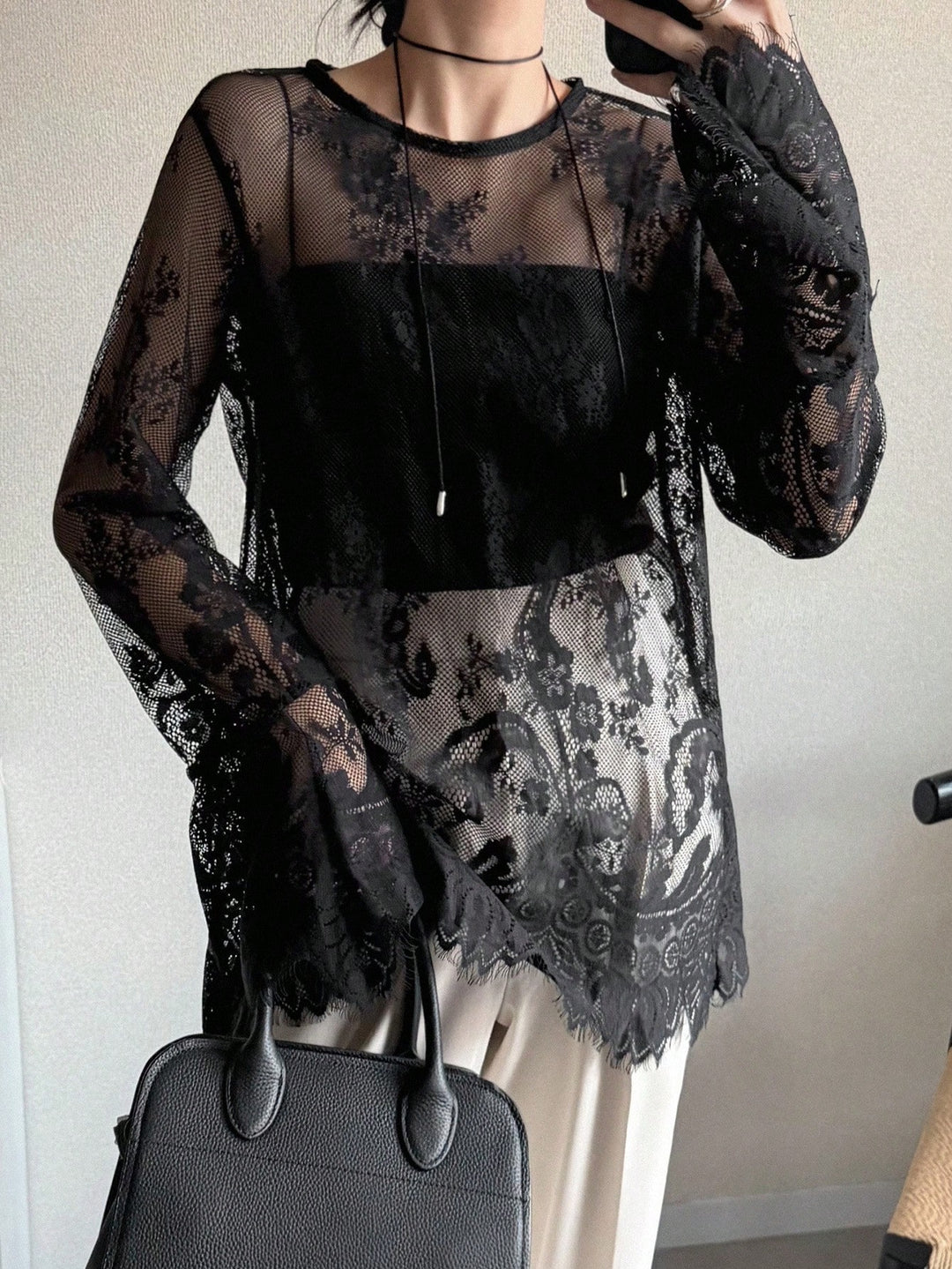 Top SHEIN, negru