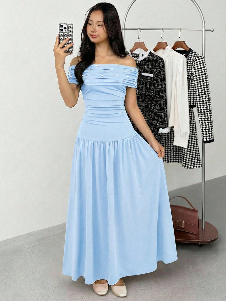 Rochie maxi SHEIN, albastru