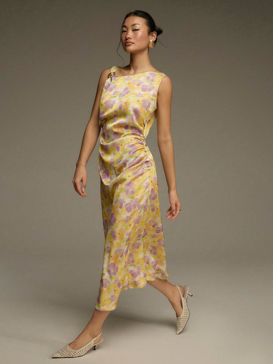 Rochie midi SHEIN, mix culori