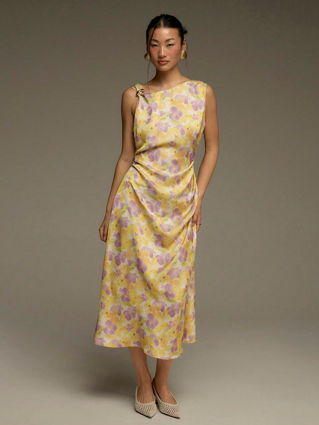 Rochie midi SHEIN, mix culori