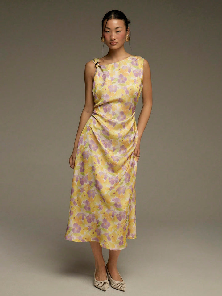 Rochie midi SHEIN, mix culori