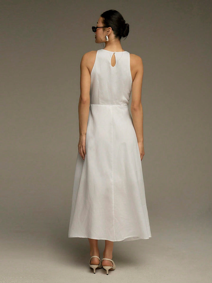 Rochie midi SHEIN, alb