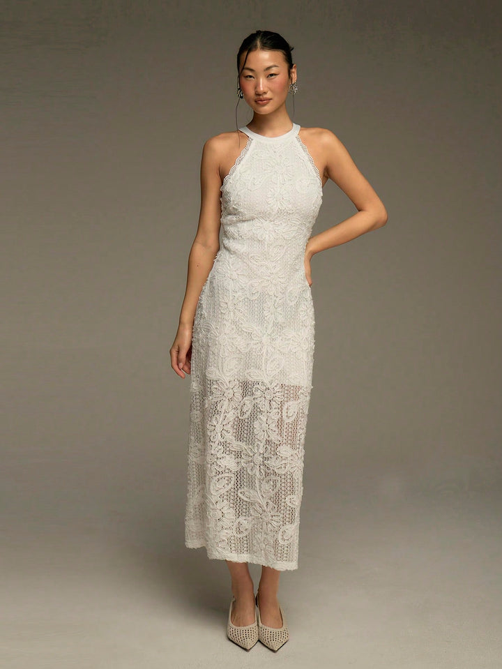 Rochie midi SHEIN, alb