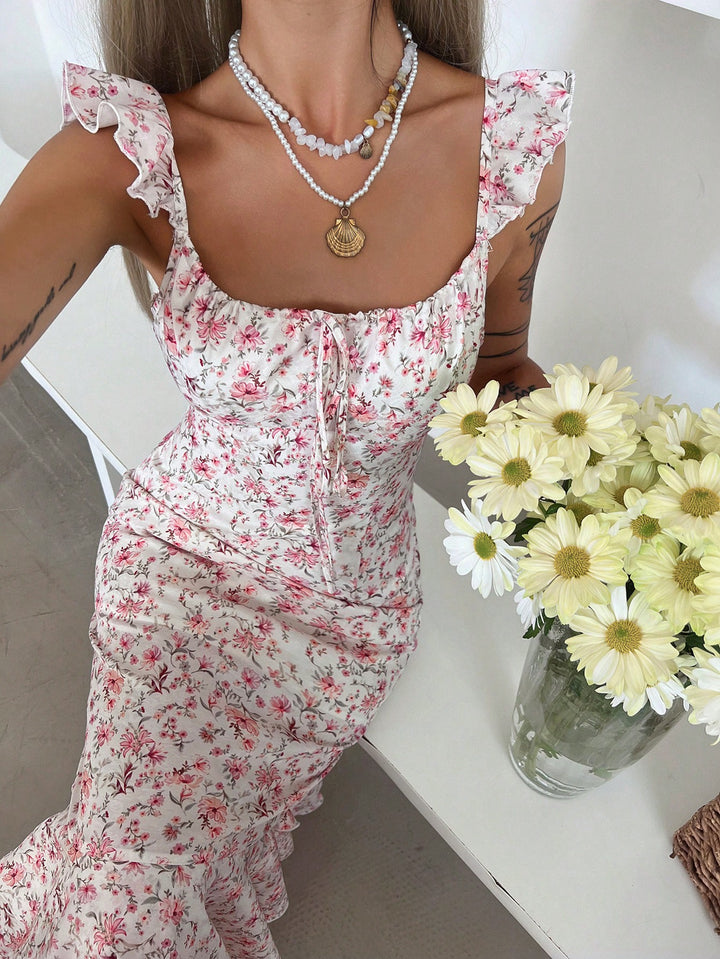 Rochie midi SHEIN, roz