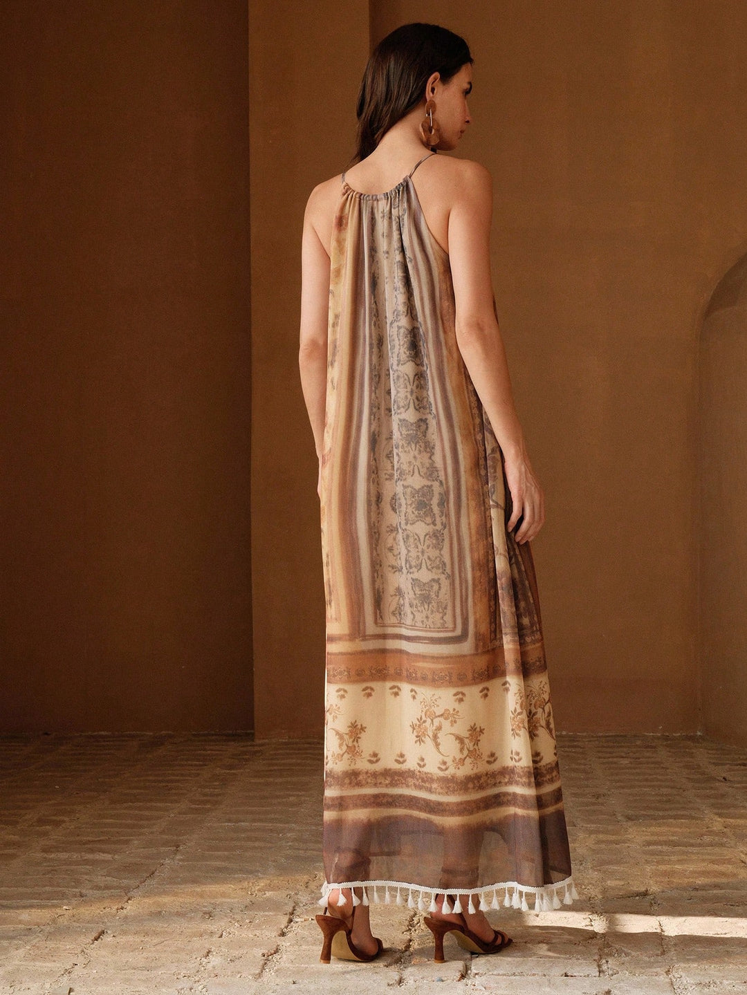 Rochie maxi SHEIN, maro