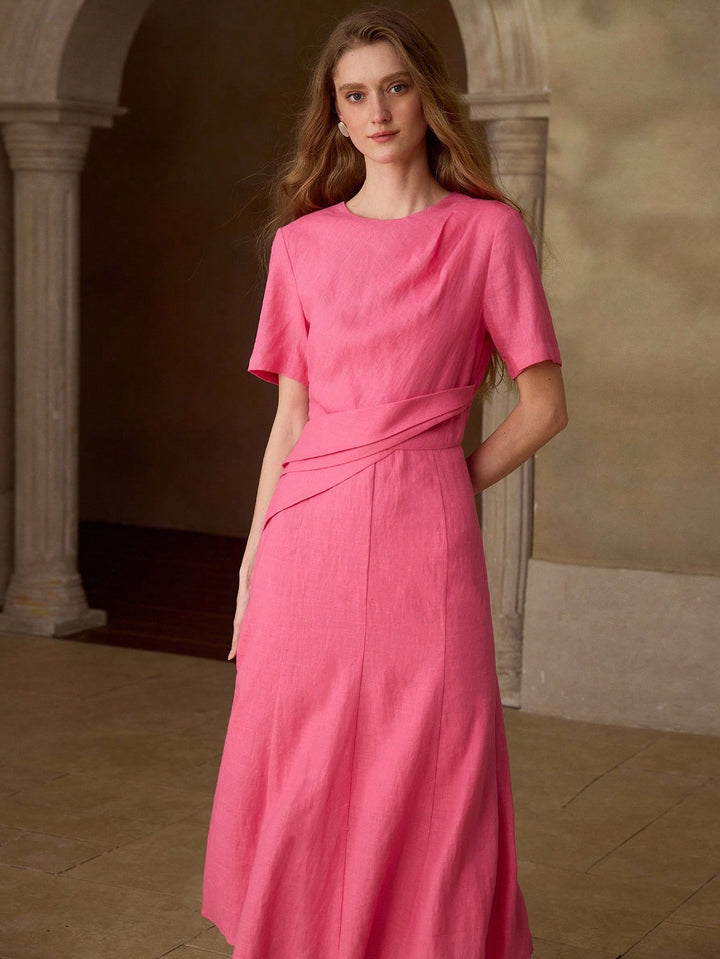 Rochie midi SHEIN, roz