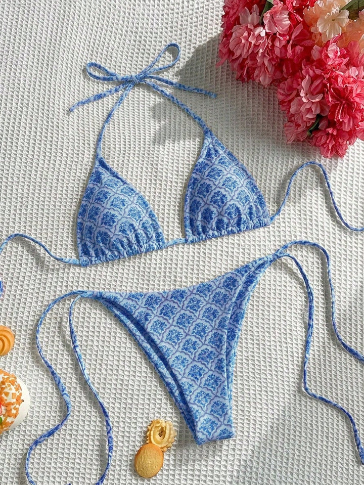 Set bikini SHEIN, albastru