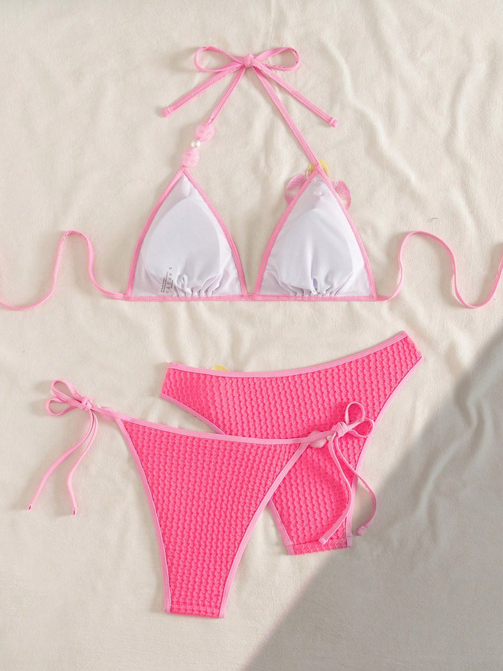 Set bikini SHEIN, roz