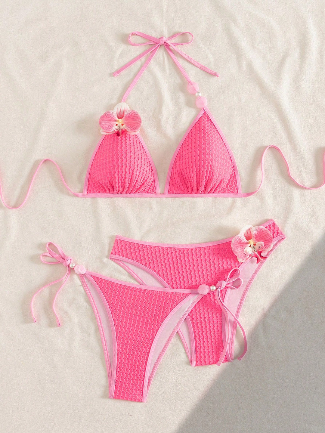 Set bikini SHEIN, roz