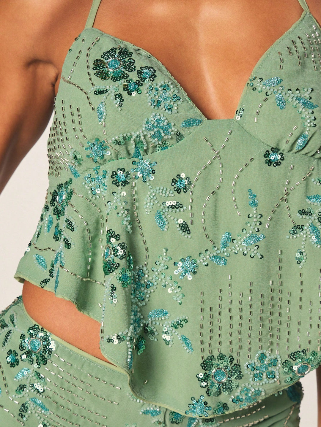 Top SHEIN, verde