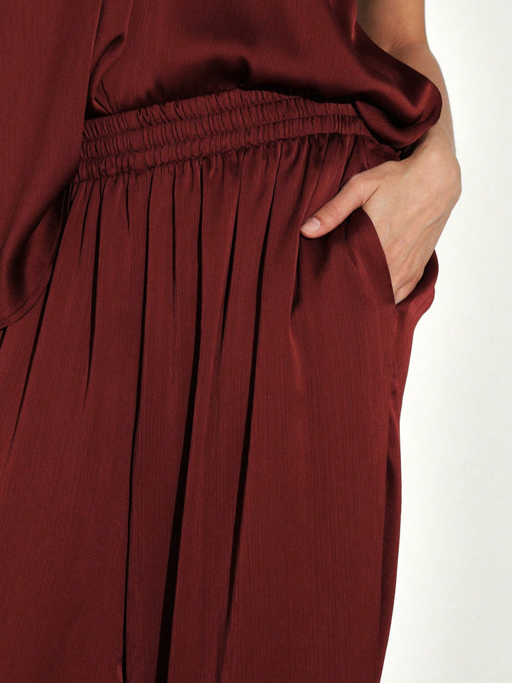 Pantaloni SHEIN, vișiniu