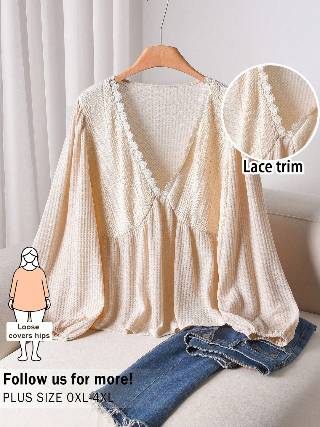 Tricou SHEIN, bej