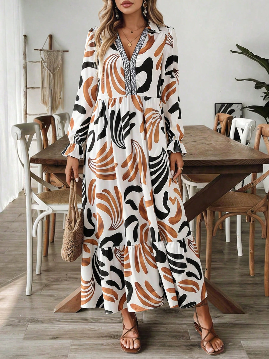 Rochie maxi SHEIN, mix culori