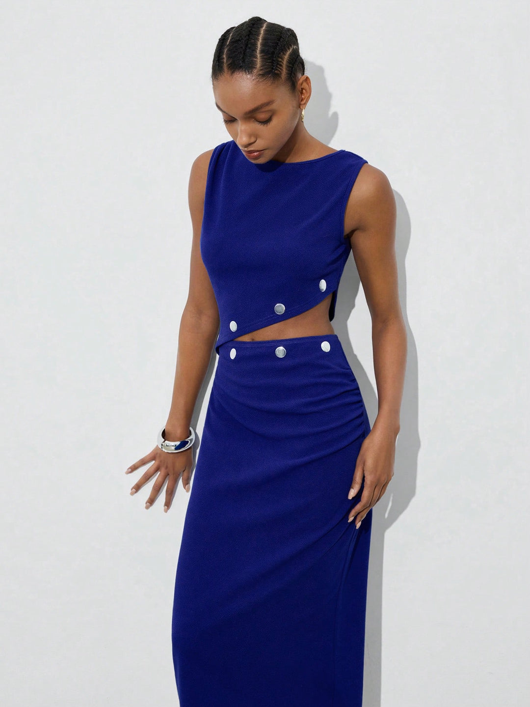 Rochie midi SHEIN, albastru