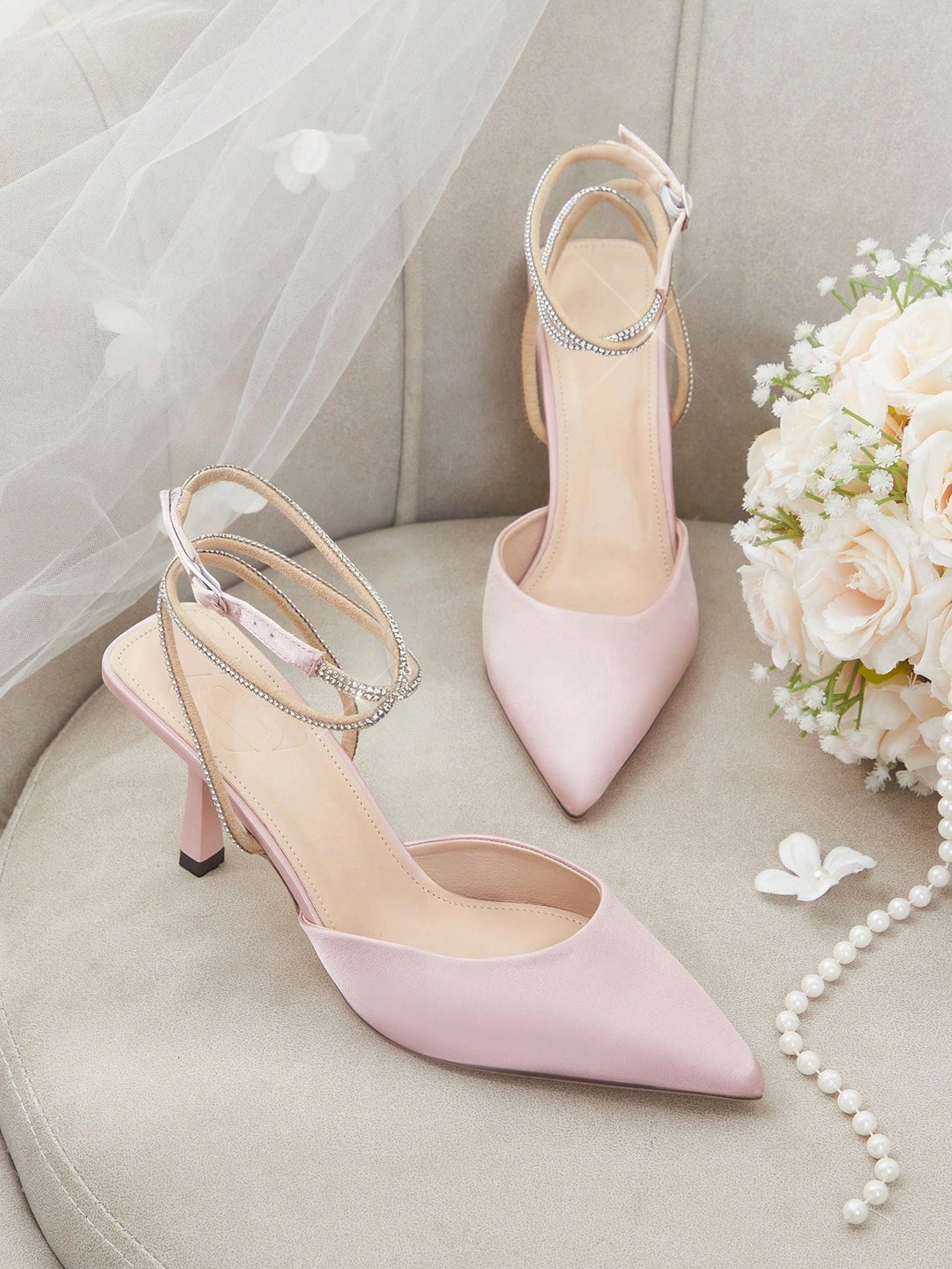 Pantofi cu toc SHEIN, roz