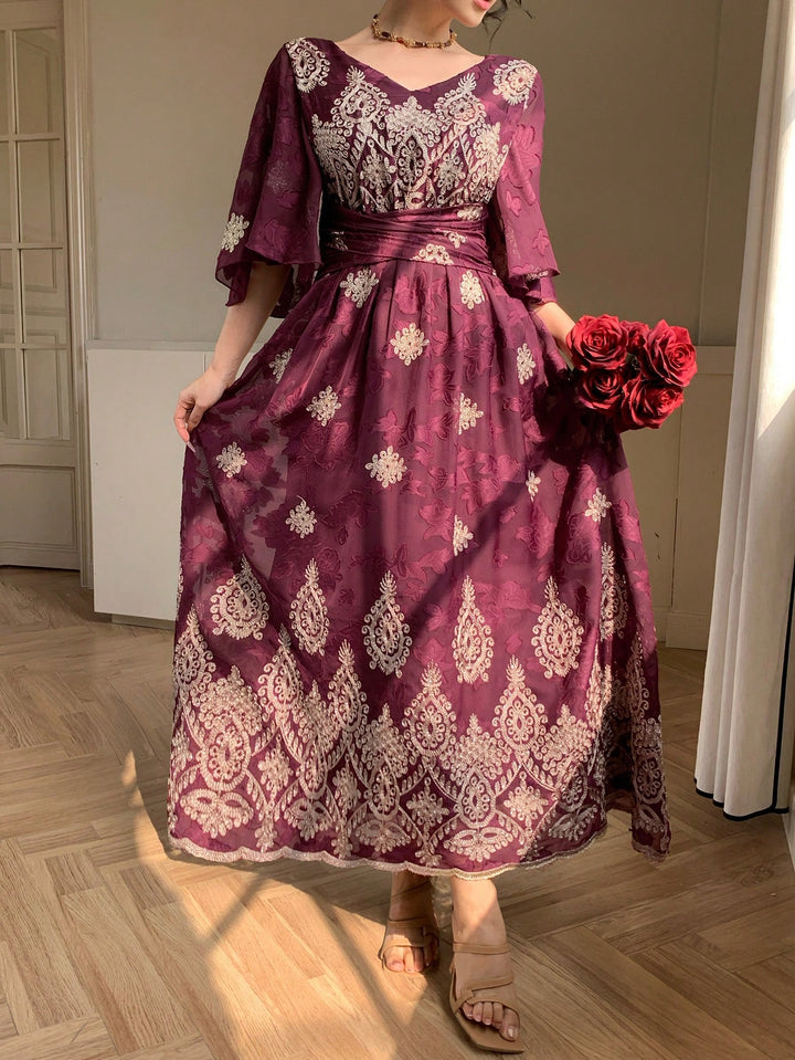 Rochie maxi SHEIN, vișiniu
