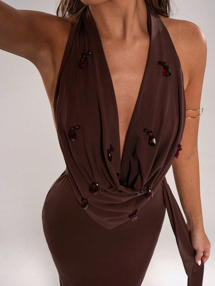 Rochie maxi SHEIN, turcoaz