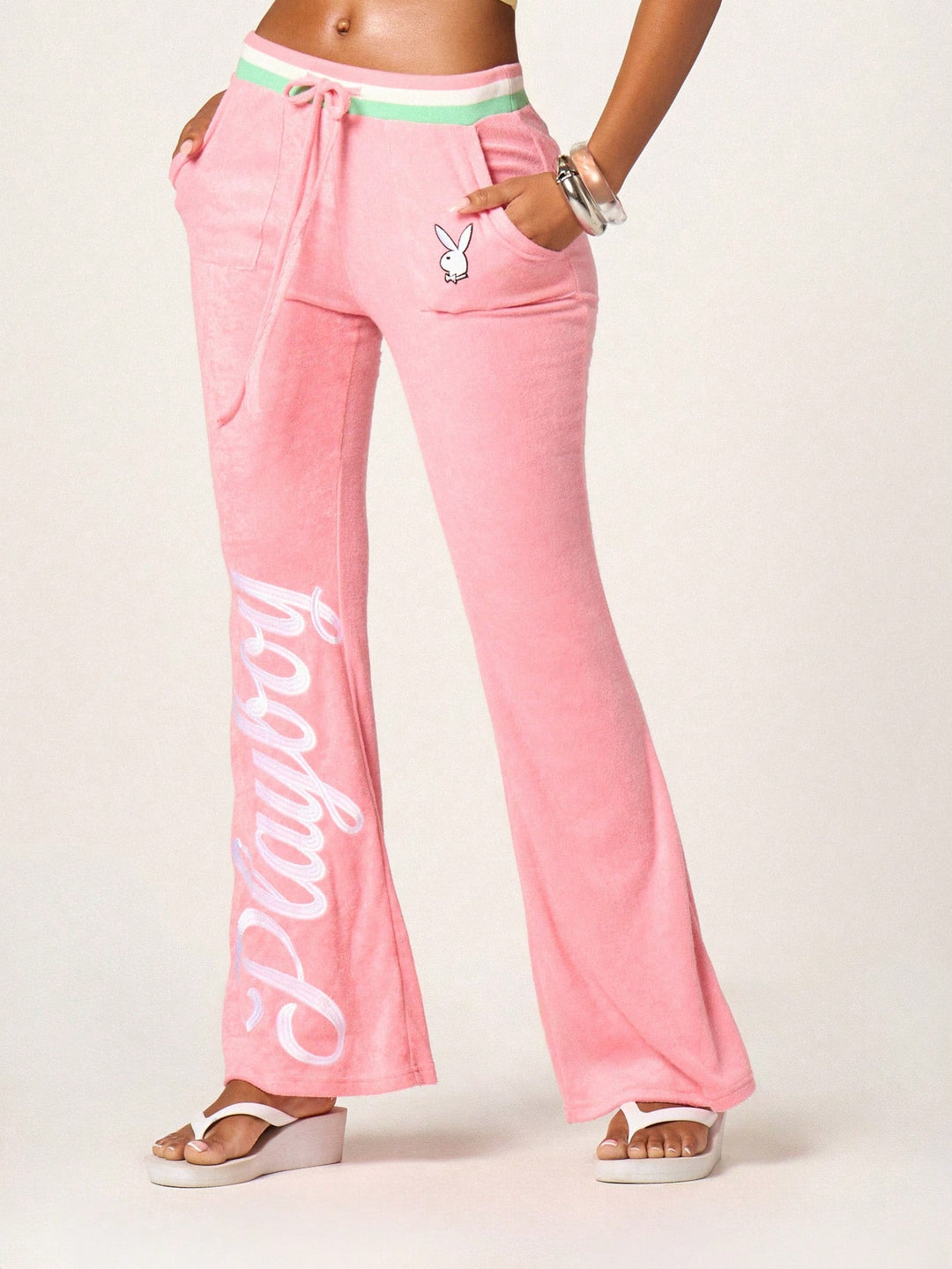 Pantaloni SHEIN, roz