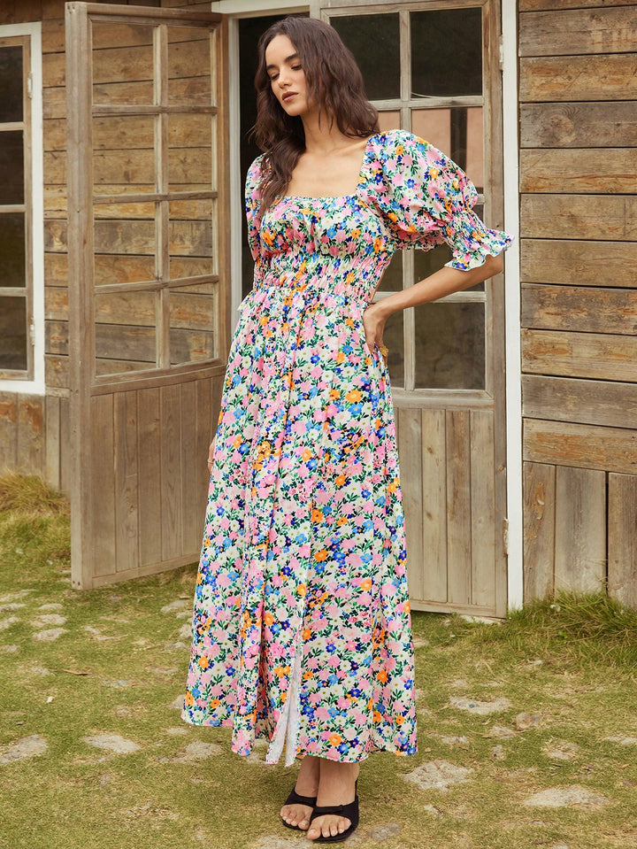 Rochie maxi SHEIN, mix culori