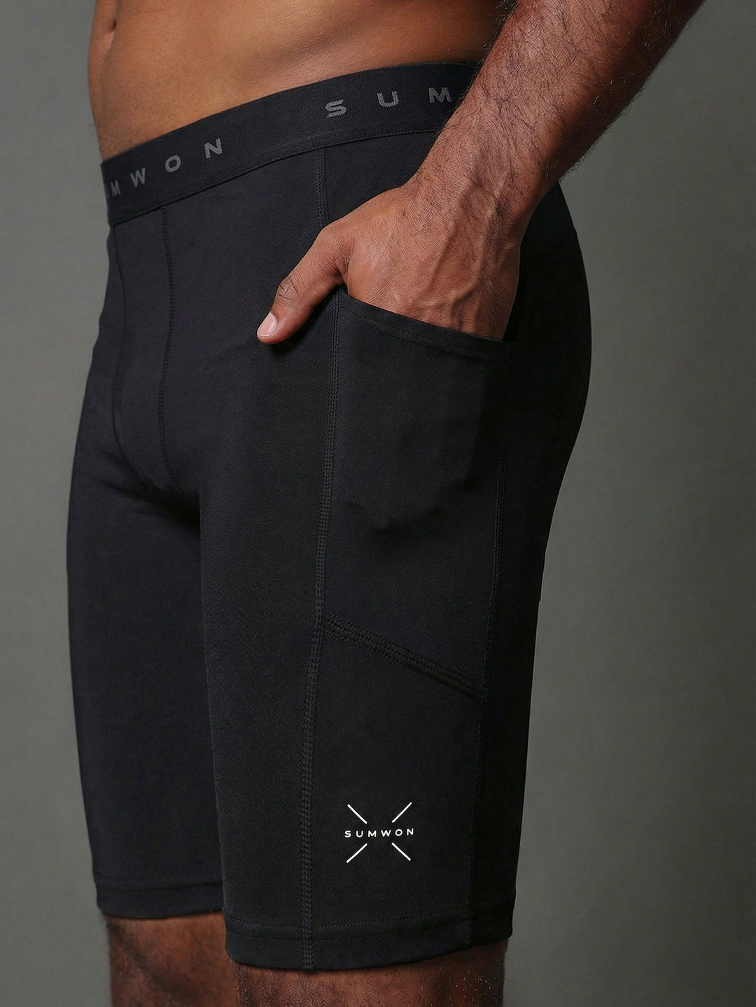 Rövid leggings SHEIN, fekete