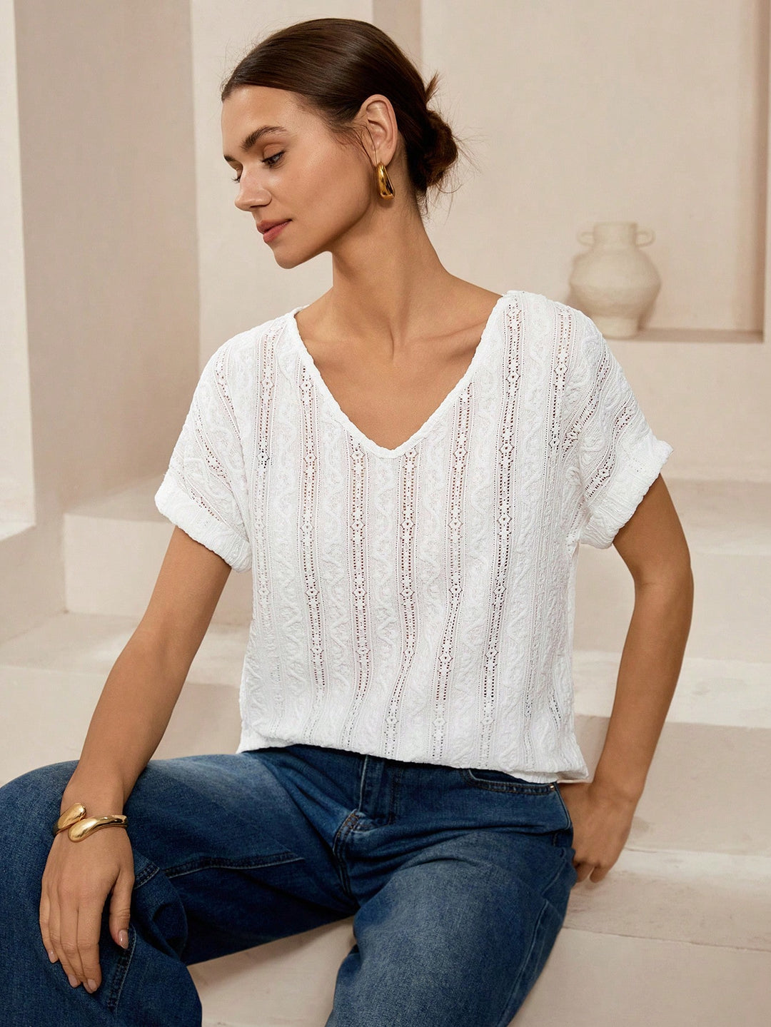 Tricou SHEIN, alb
