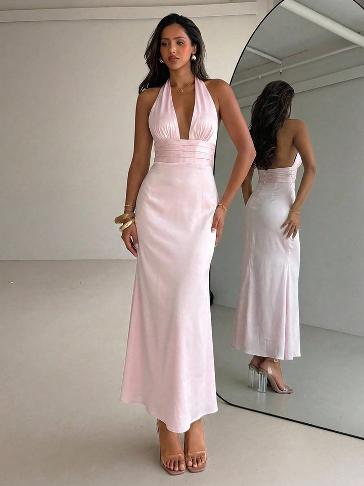 Rochie maxi SHEIN, roz